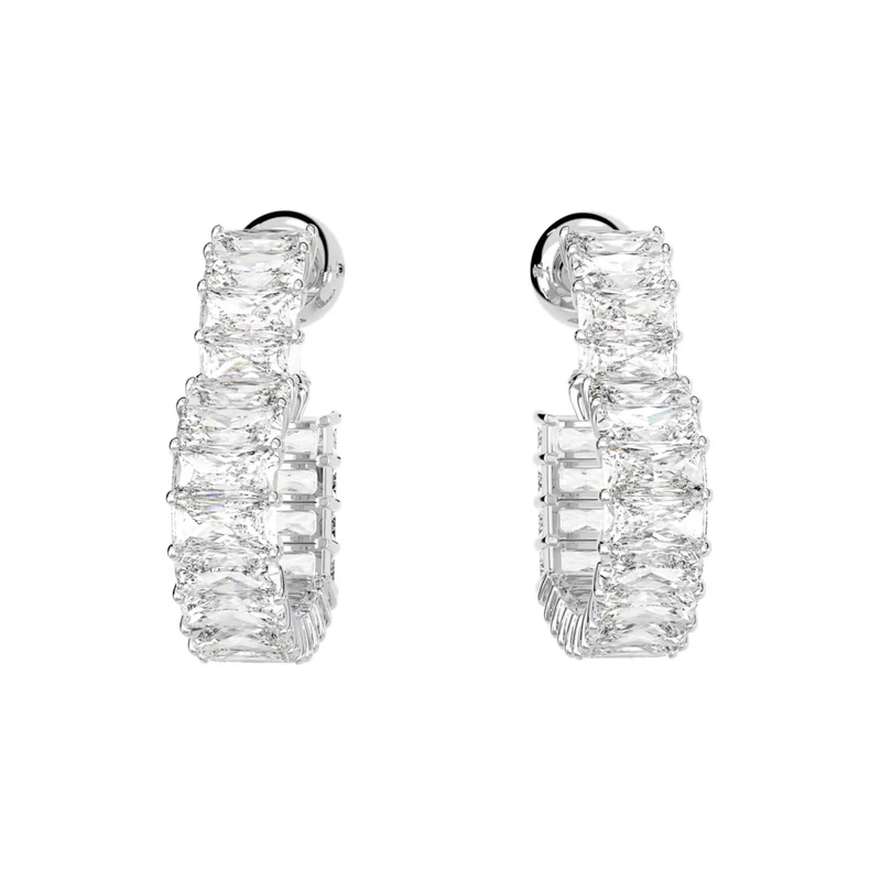 Swarovski Matrix Silberfarbene Ohrringe 5653170