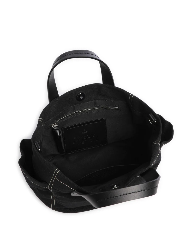 Vivienne Westwood Henry Canvas Small Handtasche black