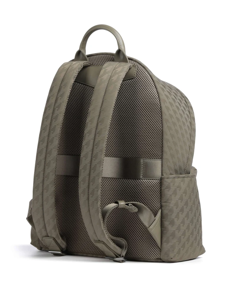 Emporio Armani Eagle All Over Rucksack stone gray