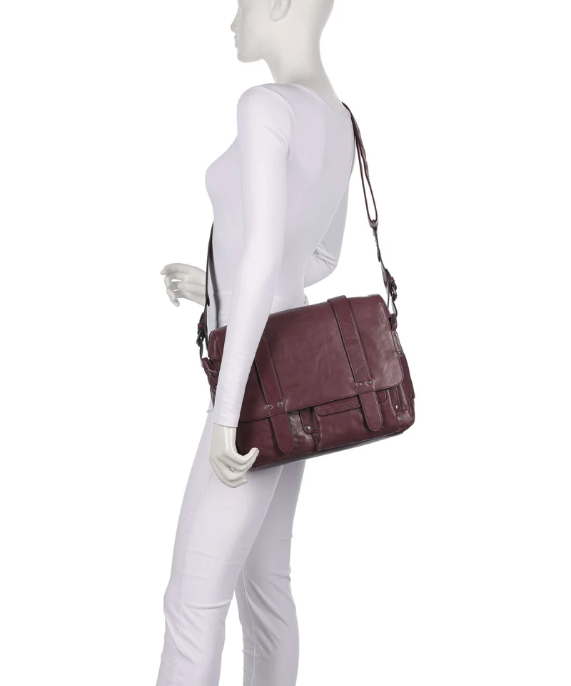 Aunts & Uncles Grandma's Luxury Club Mrs. Honey Pie Kuriertasche dark cherry