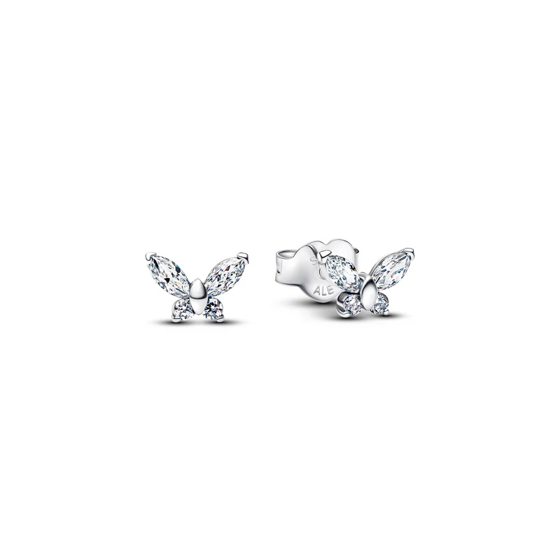 Pandora Timeless 925 Sterling Silver Butterfly Stud Earrings 294263C01