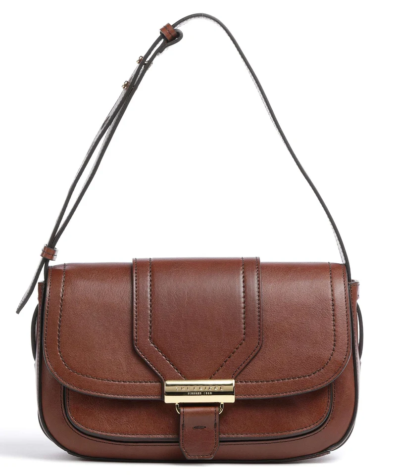 The Bridge Benedetta Schultertasche marrone/oro