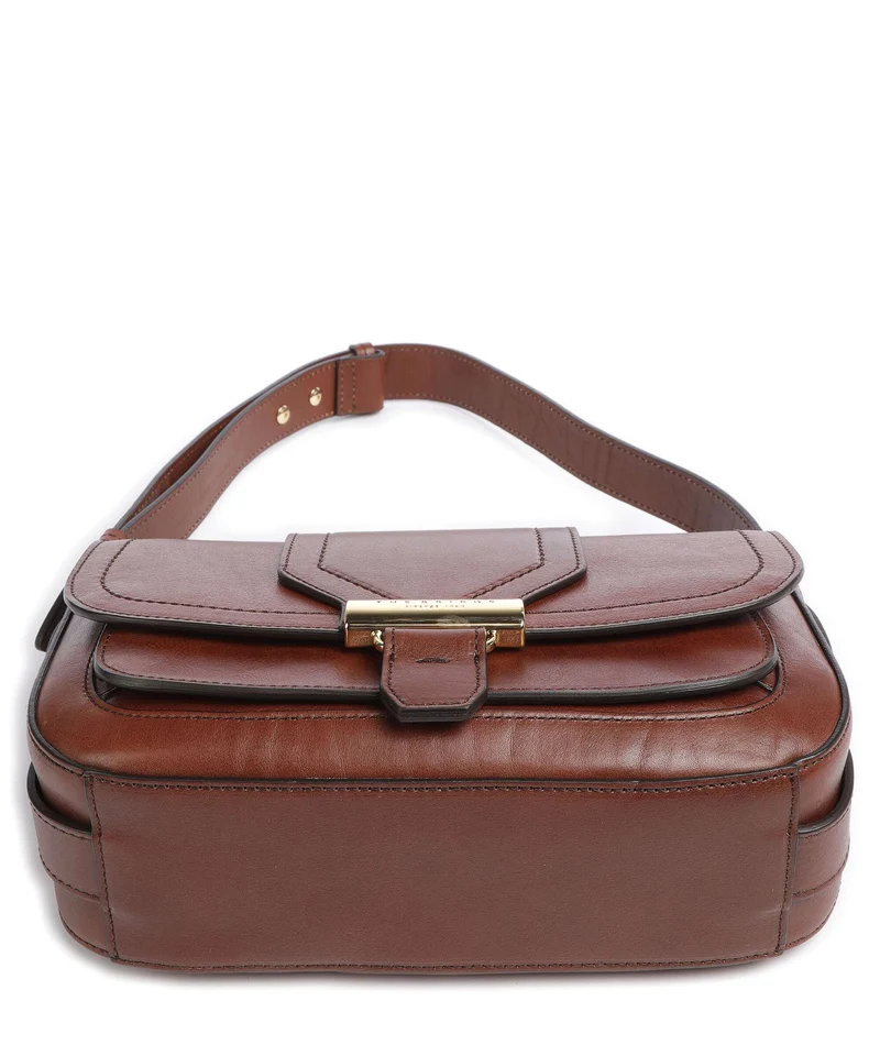 The Bridge Benedetta Schultertasche marrone/oro
