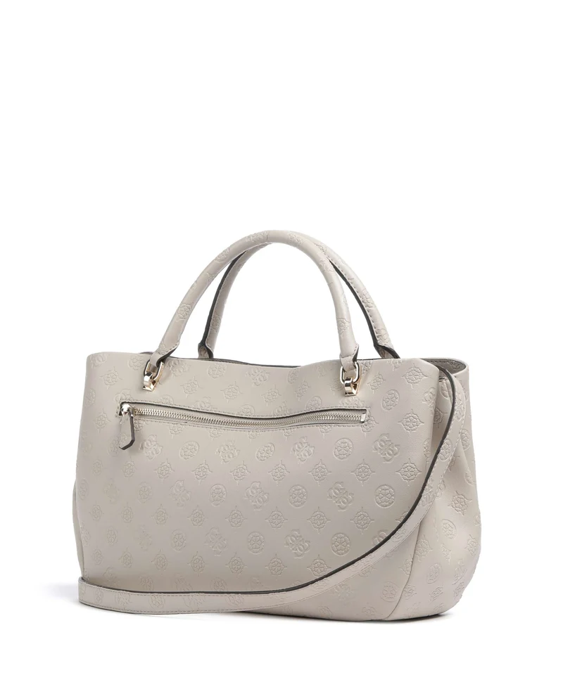 Guess Carmella Girlfriend Handtasche bone logo