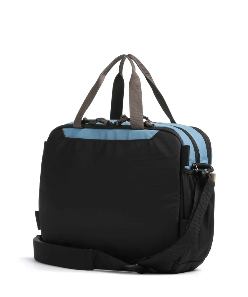 Topo Designs Mountain Umhängetasche river blue/brown oak