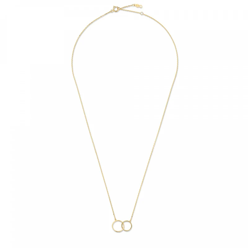 Isabel Bernard Cadeau d'Isabel 14 Karat | Gold Halskette und Armband Geschenksets IB90130