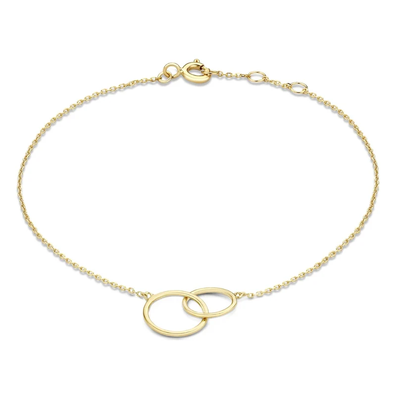 Isabel Bernard Cadeau d'Isabel 14 Karat | Gold Halskette und Armband Geschenksets IB90130