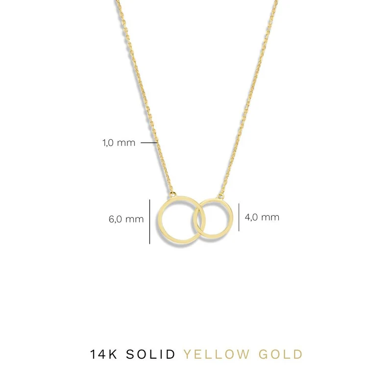 Isabel Bernard Cadeau d'Isabel 14 Karat | Gold Halskette und Armband Geschenksets IB90130