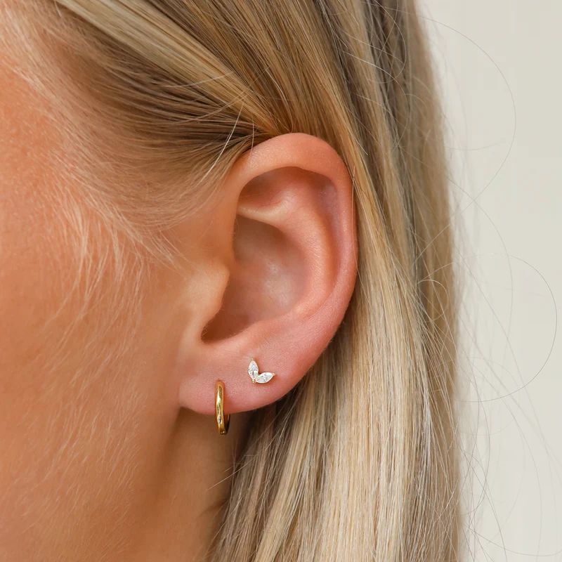 Karma 925 Sterling Silberen Goldfarbene The Fave Earparty EPV21GP