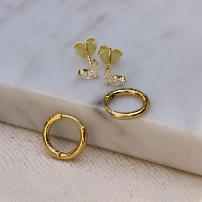 Karma 925 Sterling Silberen Goldfarbene The Fave Earparty EPV21GP