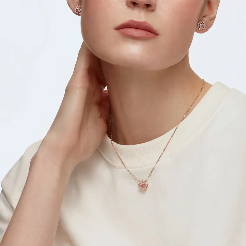 Swarovski Sparkling damen Ohrringe Roségold 5516488