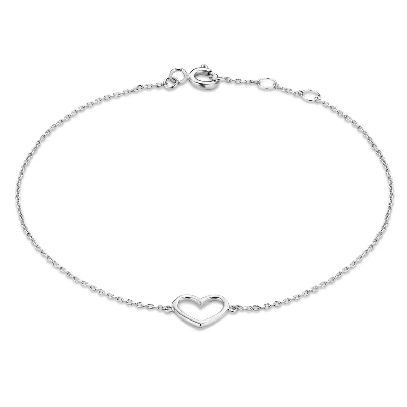 Isabel Bernard Cadeau d'Isabel 14 Karat | Weißgold Halskette und Armband Geschenksets IB90059