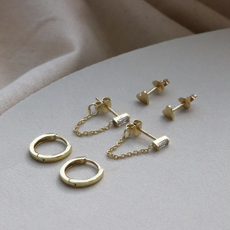 Karma 925 Sterling Silberen Goldfarbene The Fave Earparty EPV10GP