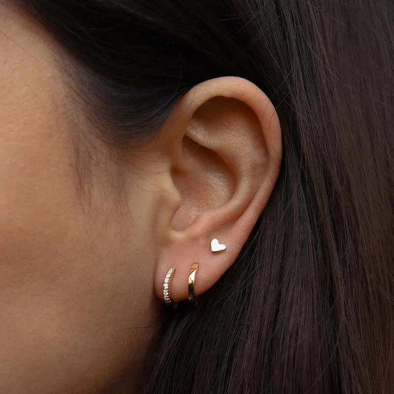 Karma 925 Sterling Silberen Goldfarbene You Rock Earparty EPV01GP