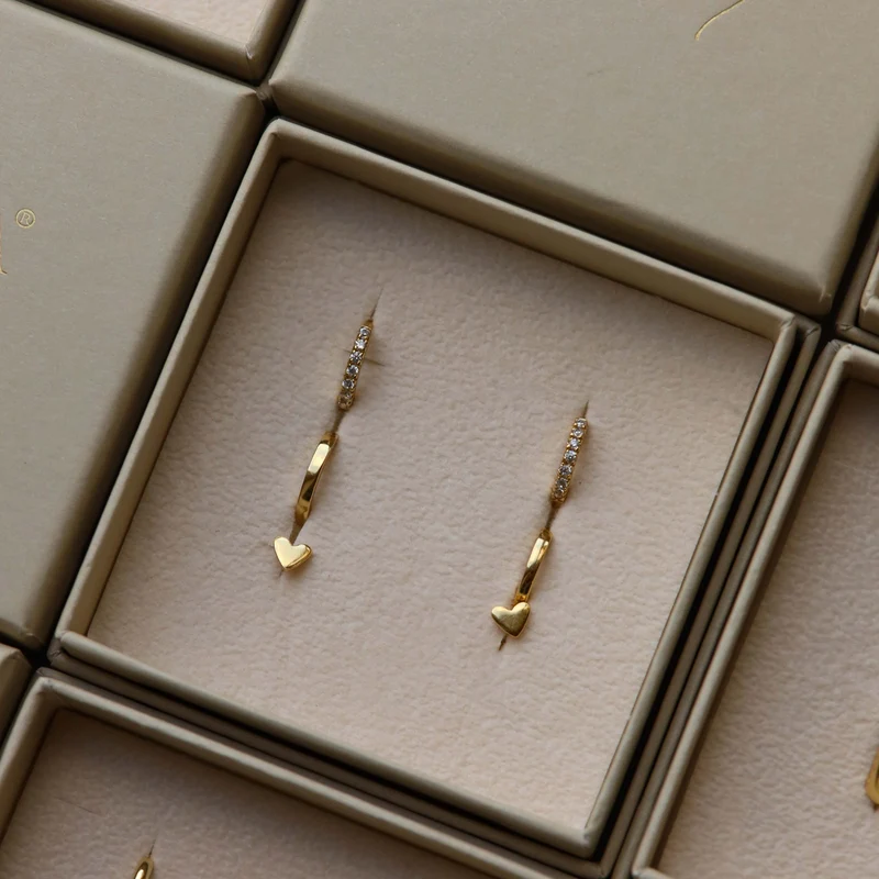 Karma 925 Sterling Silberen Goldfarbene You Rock Earparty EPV01GP