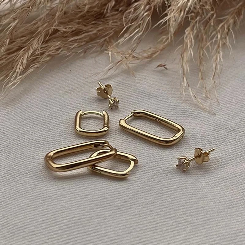 Karma 925 Sterling Silberen Goldfarbene Sun Kissed Earparty EPV06GP