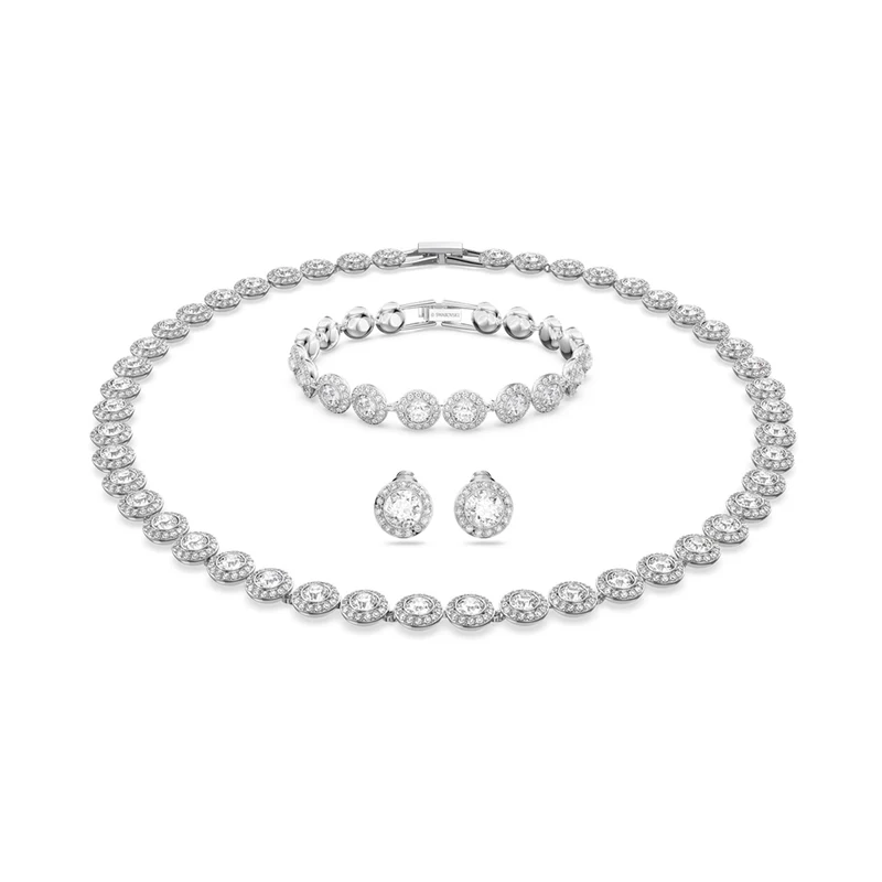 Swarovski Angelic Silberfarbene Schmuck Set 5367853