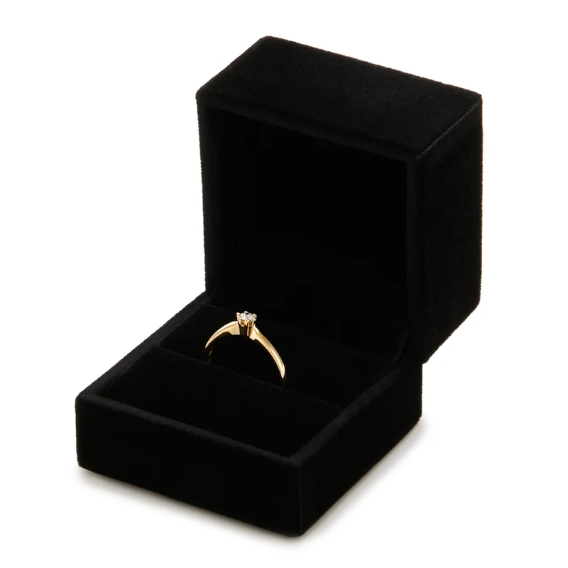 Isabel Bernard Cadeau d'Isabel Schwarz Luxus Ring Box VERP-IB-008