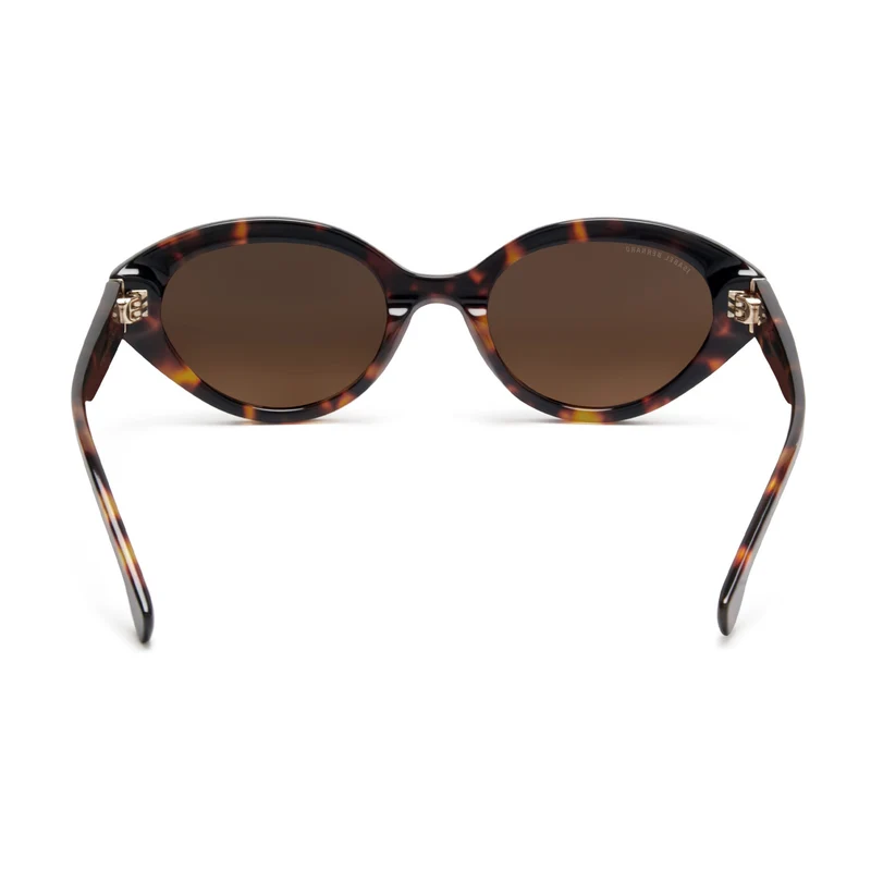 Isabel Bernard La Villette Rosaire Braun Tortoise Oval Sonnenbrille IB400002-14-14