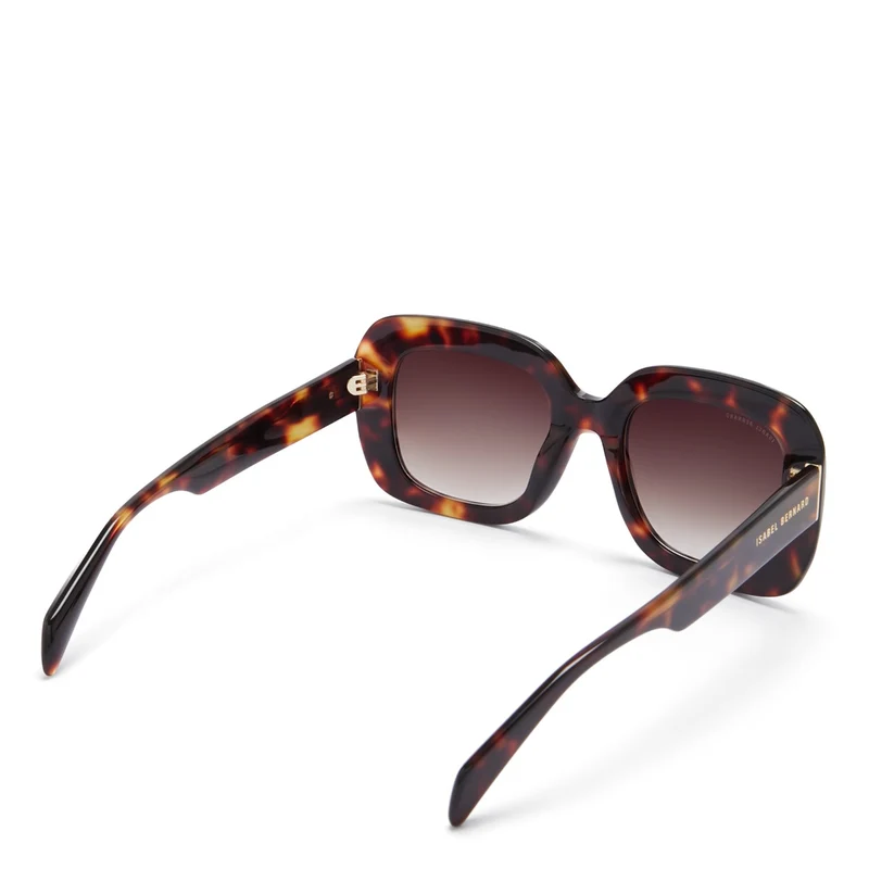 Isabel Bernard La Villette Rive Braun Tortoise Quadratisch Sonnenbrille IB400003-14-14