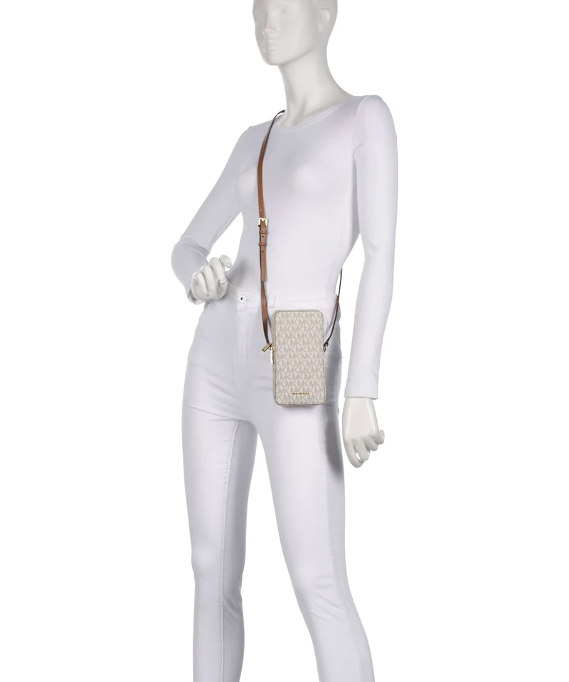 Michael Kors Jet Set Small Handytasche vanilla/acorn