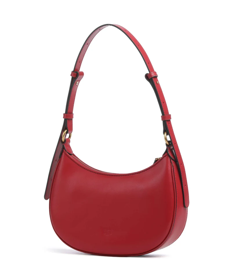 Pinko Half Moon Mini Schultertasche rosso rio/antique gold