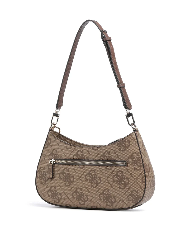 Guess Noelle II Schultertasche latte logo/brown