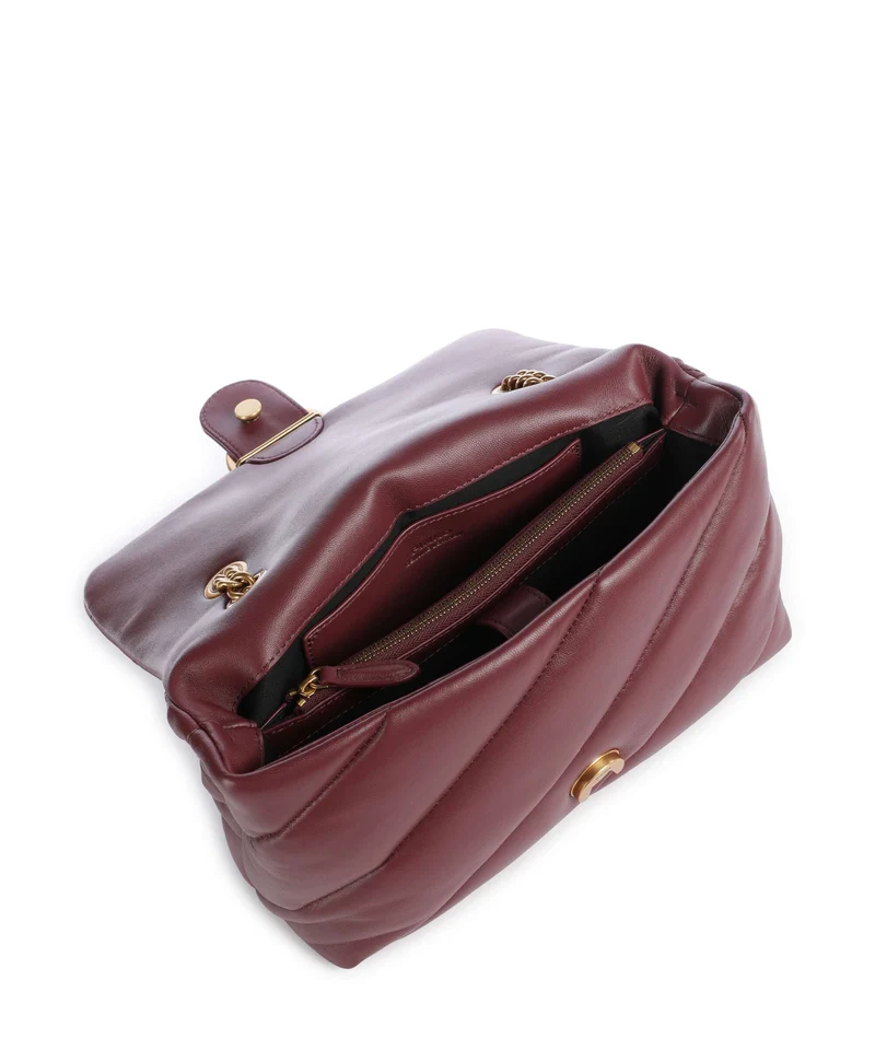 Pinko Love Puff Classic Schultertasche ribes intenso/antique gold