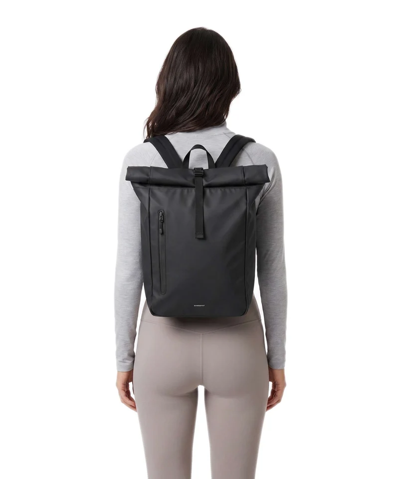 Sandqvist Stream Rolltop Rucksack black