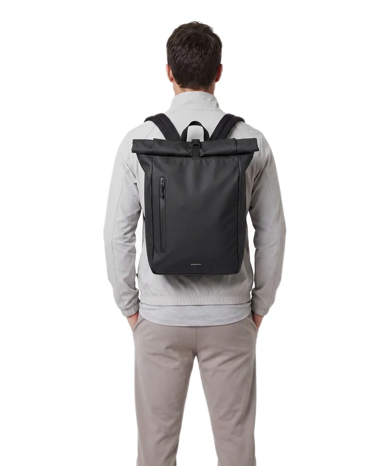 Sandqvist Stream Rolltop Rucksack black