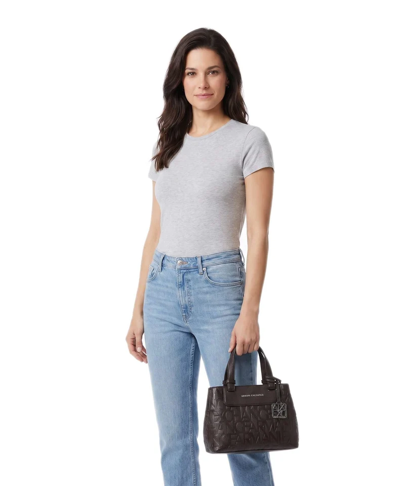 Armani Exchange Liz Monogram S Handtasche antagonist