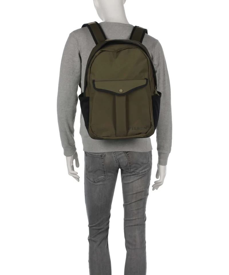 Filson Tin Cloth Rucksack olive/black/covert