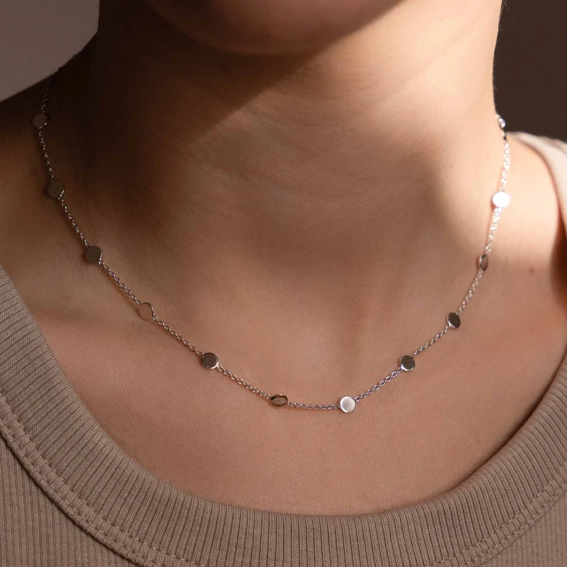 Violet Hamden Luna 925 Sterlingsilber Choker mit Monden VH15002