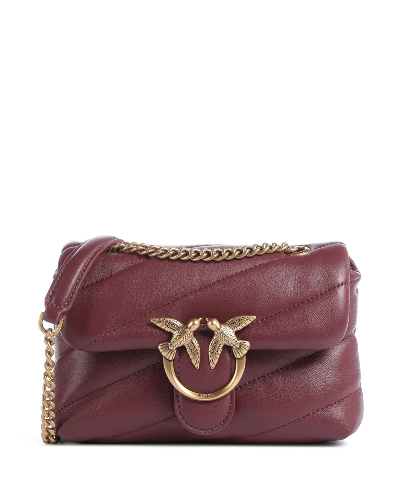 Pinko Love Puff Baby Schultertasche ribes intenso/antique gold