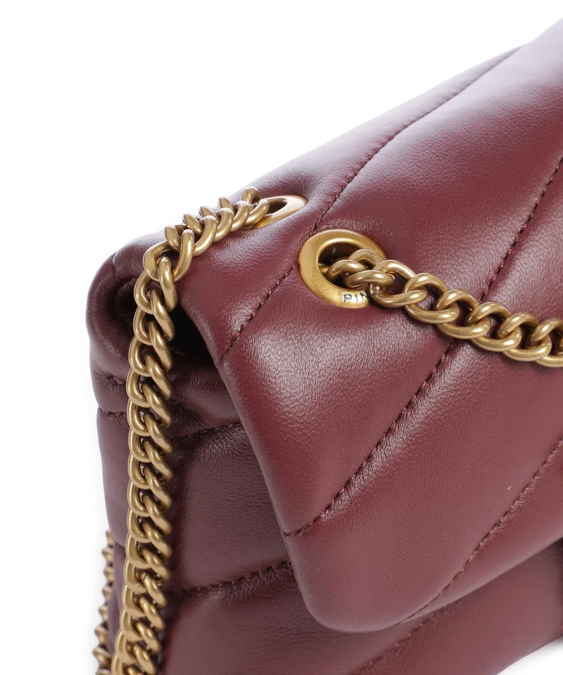 Pinko Love Puff Baby Schultertasche ribes intenso/antique gold