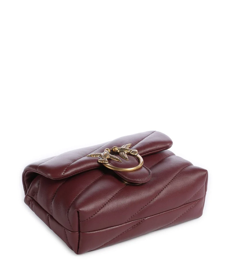Pinko Love Puff Baby Schultertasche ribes intenso/antique gold