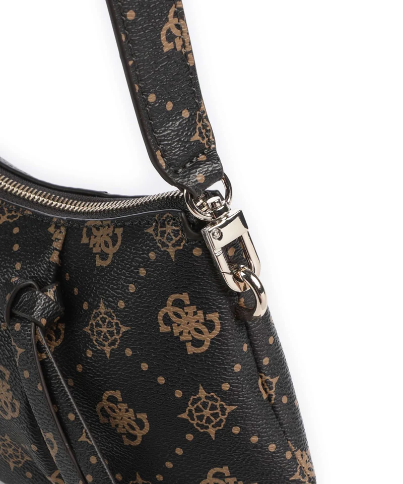 Guess Allegra Logo Schultertasche espresso logo