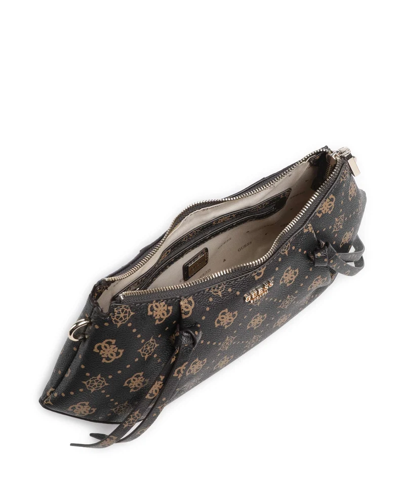 Guess Allegra Logo Schultertasche espresso logo
