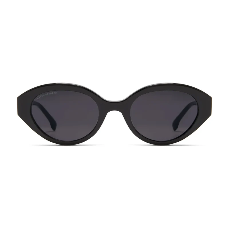 Isabel Bernard La Villette Rosaire Schwarz Oval Sonnenbrille IB400002-01-01