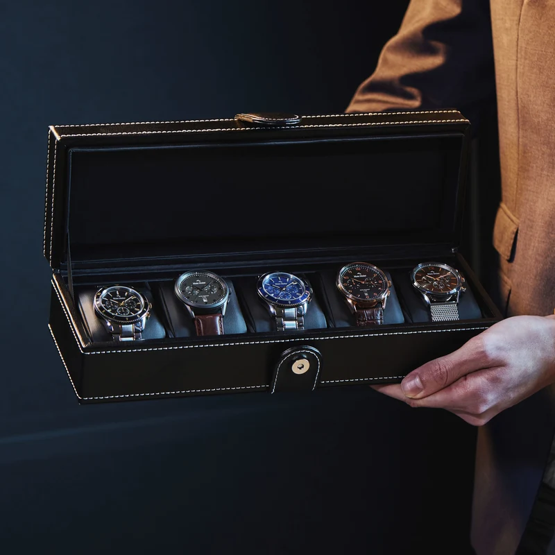 Mats Meier Mont Fort herren Uhrenbox Schwarz MM-Watchbox-1907