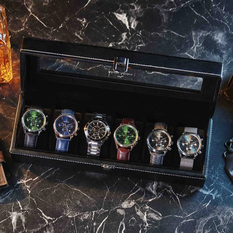 Mats Meier Mont Fort herren Uhrenbox Schwarz MM-Watchbox-1915