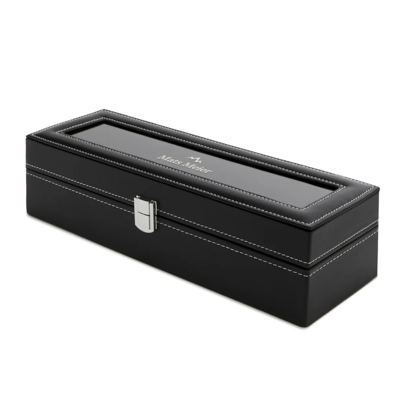 Mats Meier Mont Fort herren Uhrenbox Schwarz MM-Watchbox-1915