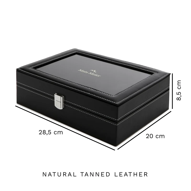 Mats Meier Mont Fort herren Uhrenbox Schwarz MM-Watchbox-1916