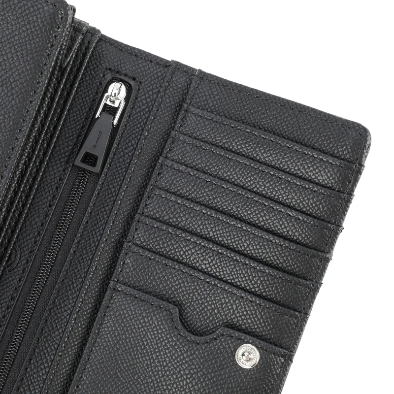 JOOP! Jeans Giro Europa Schwarze Druckknopf Brieftasche 4130000901900