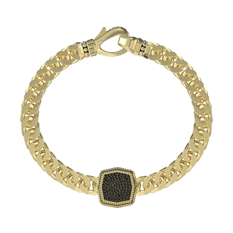 Guess Urban Code Gold-coloured Bracelet With Crystal JUMB06010JWYGS