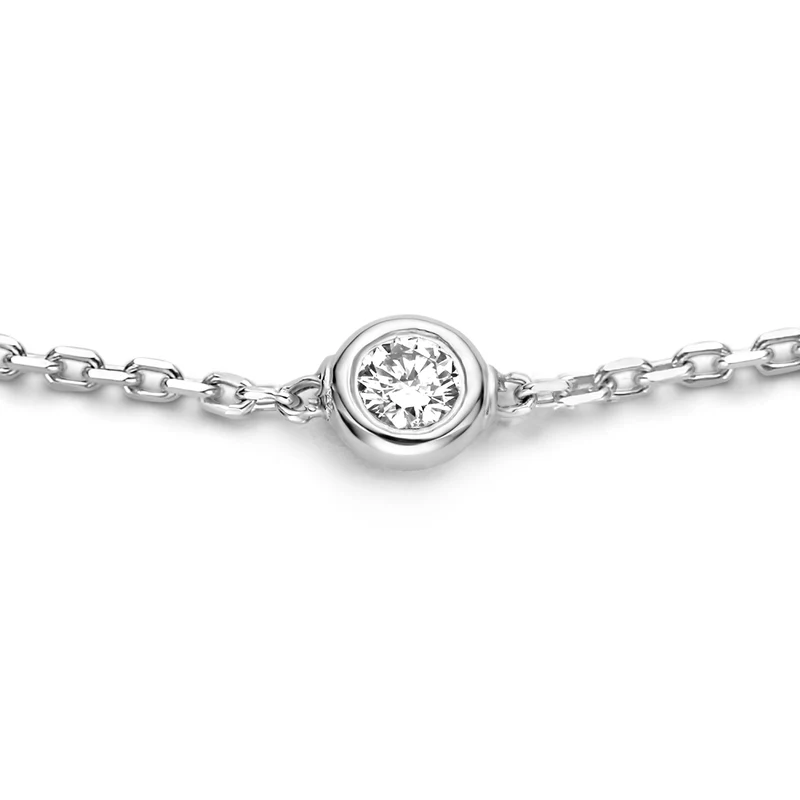 Isabel Bernard De la Paix Alfie 14 Karat | Weißgold Armband | Diamant 0.05 Karat | IBD320004