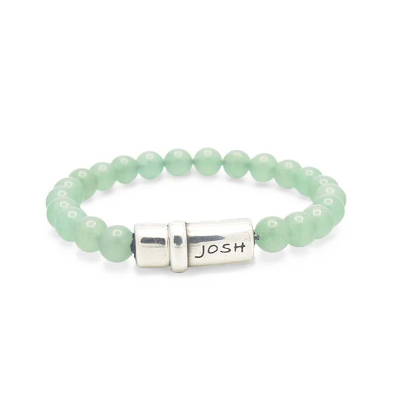 Josh Green Natural Stone Bracelet 09285SL/AVGR/LME