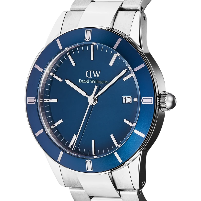 Daniel Wellington Iconic Paradigma Blu Arctic Enamel Herrenuhr DW00100820