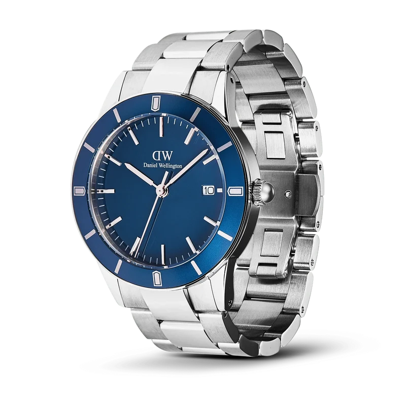 Daniel Wellington Iconic Paradigma Blu Arctic Enamel Herrenuhr DW00100820