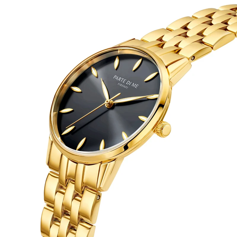 Parte Di Me Orologio rund Damenuhr goldfarben und schwarz PDM09044